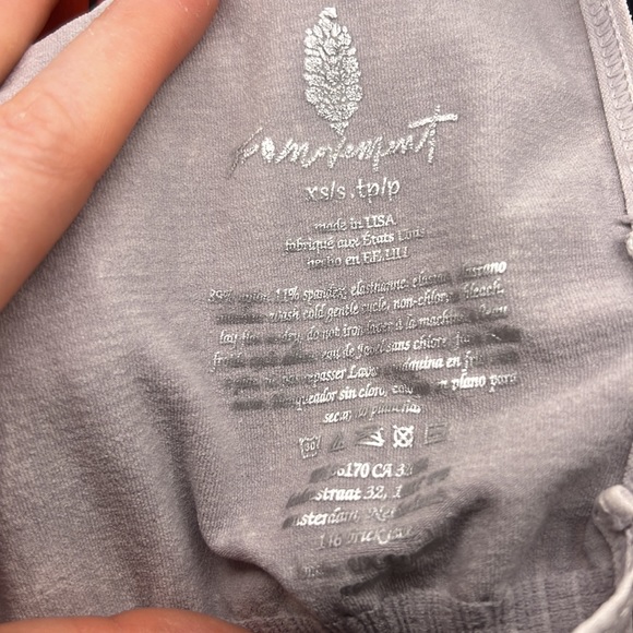 NWOT Free People Good Karma Onesie Ice Grey Size XS/Small - Picture 8 of 10